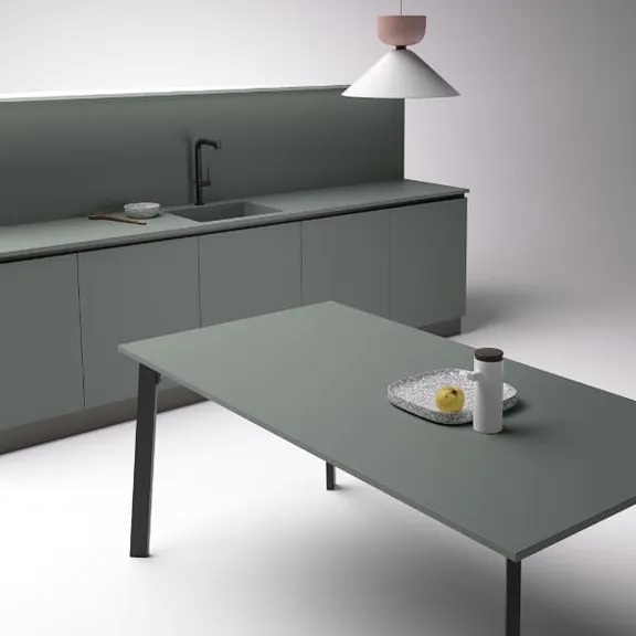 artre cucine siracusa tavolo con piano in fenix